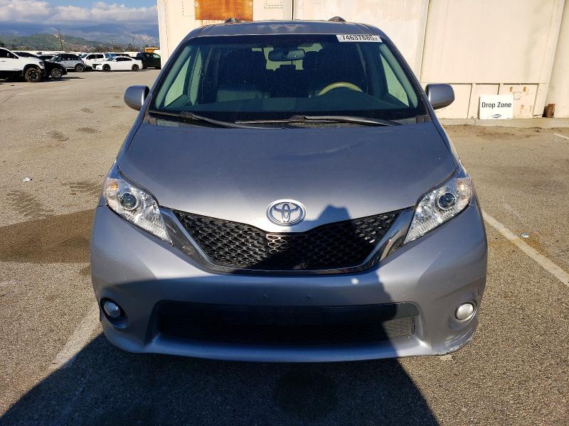 2012 Toyota Sienna VIN 5TDXK3DC1CS243395 COPART salvage auction — REAR END, Wv - Salvage Certificate, sold $1,000 on 2026-07-24 (photo 5)