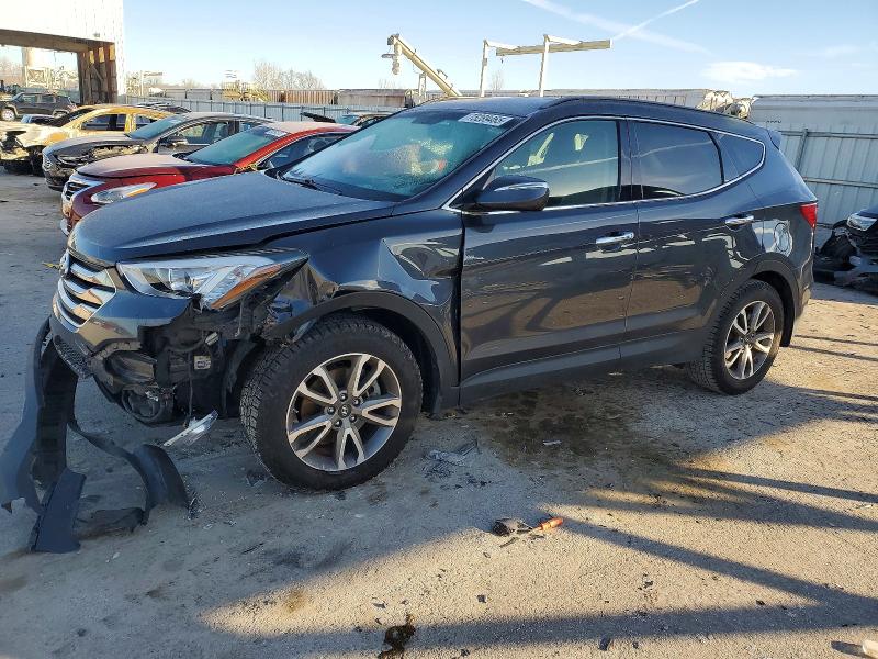 2016 Hyundai Santa fe VIN 5XYZUDLA7GG354139 COPART salvage auction — FRONT END, Ks - Cert Of Title-Salvage, sold $2,700 on 2026-07-21 (photo 1)