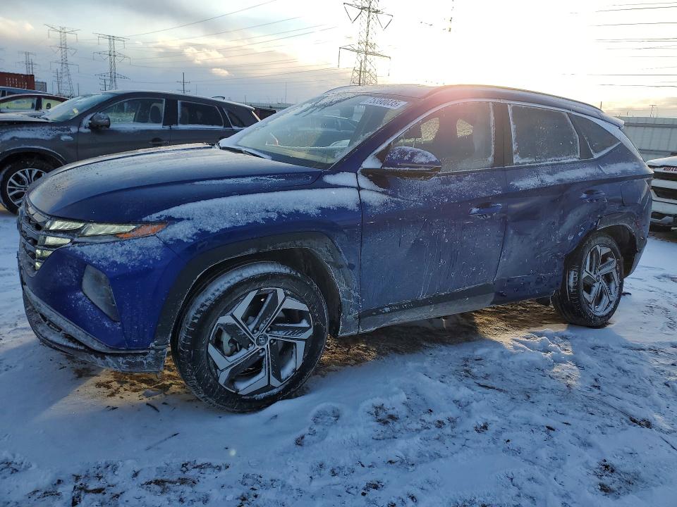2022 Hyundai Tucson VIN 5NMJCCAE2NH157544 COPART salvage auction — SIDE, Il - Salvage Certificate, sold $7,700 on 2026-07-30 (photo 1)