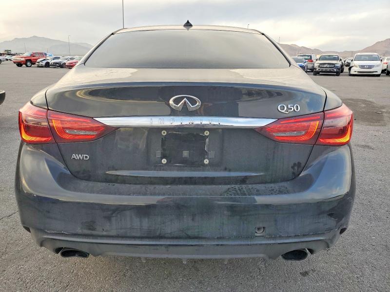 2018 Infiniti Q50 VIN JN1EV7AR7JM440761 COPART salvage auction — FRONT END, Nv - Salvage Title, sold $3,250 on 2026-07-20 (photo 6)