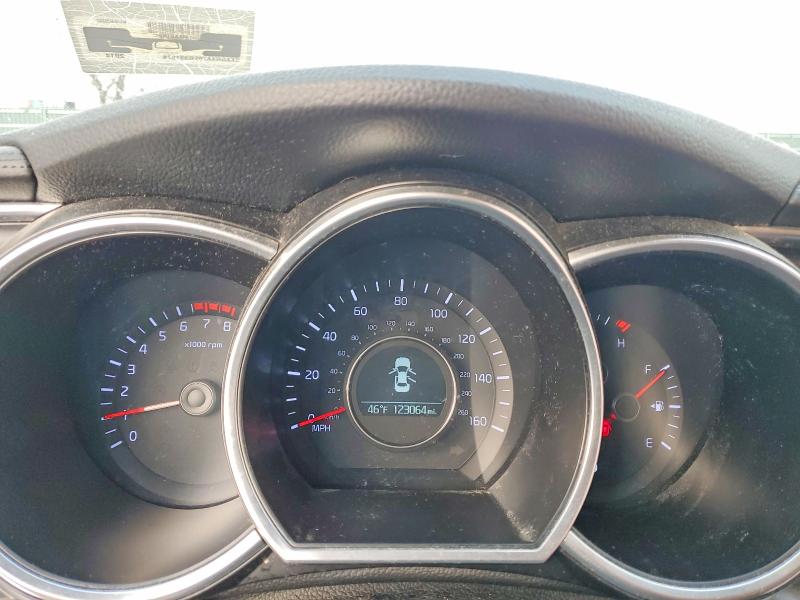 2014 Kia Optima VIN 5XXGN4A76EG331576 COPART salvage auction — FRONT END, Mo - Salvage Certificate Of Title, sold $250 on 2026-07-13 (photo 9)