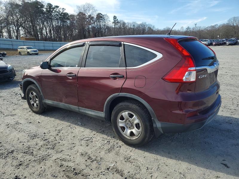 2015 Honda Cr-v VIN 2HKRM4H34FH646218 COPART salvage auction — FRONT END, Nc - Salvage Certificate Of Title, sold $3,150 on 2026-07-29 (photo 2)