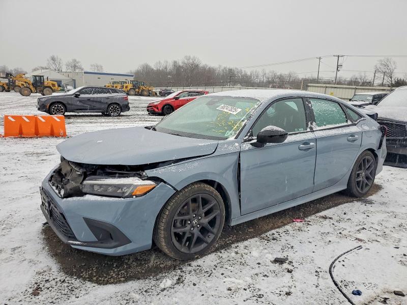 2022 Honda Civic VIN 2HGFE2F59NH514024 COPART salvage auction — FRONT END, NJ - CERT OF TITLE-SALVAGE, sold $6,300 on 2026-07-02 (photo 1)