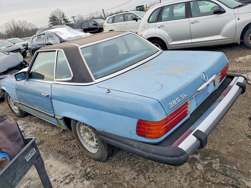1982 Mercedes-benz 380 VIN WDBBA45A0CB015877 COPART salvage auction — MINOR DENT/SCRATCHES, Pa - Certificate Of Salvage, sold $775 on 2026-07-27 (photo 2)