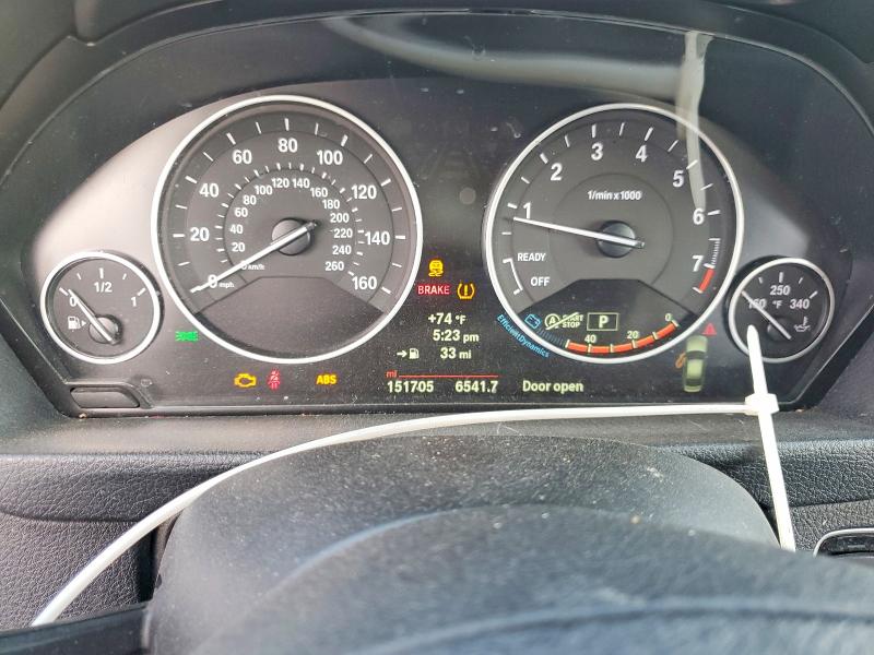 2014 BMW 3 series VIN WBA3B1C54EP679299 COPART salvage auction — REAR END, Va - Certificate Of Title, sold $1,050 on 2026-09-24 (photo 9)