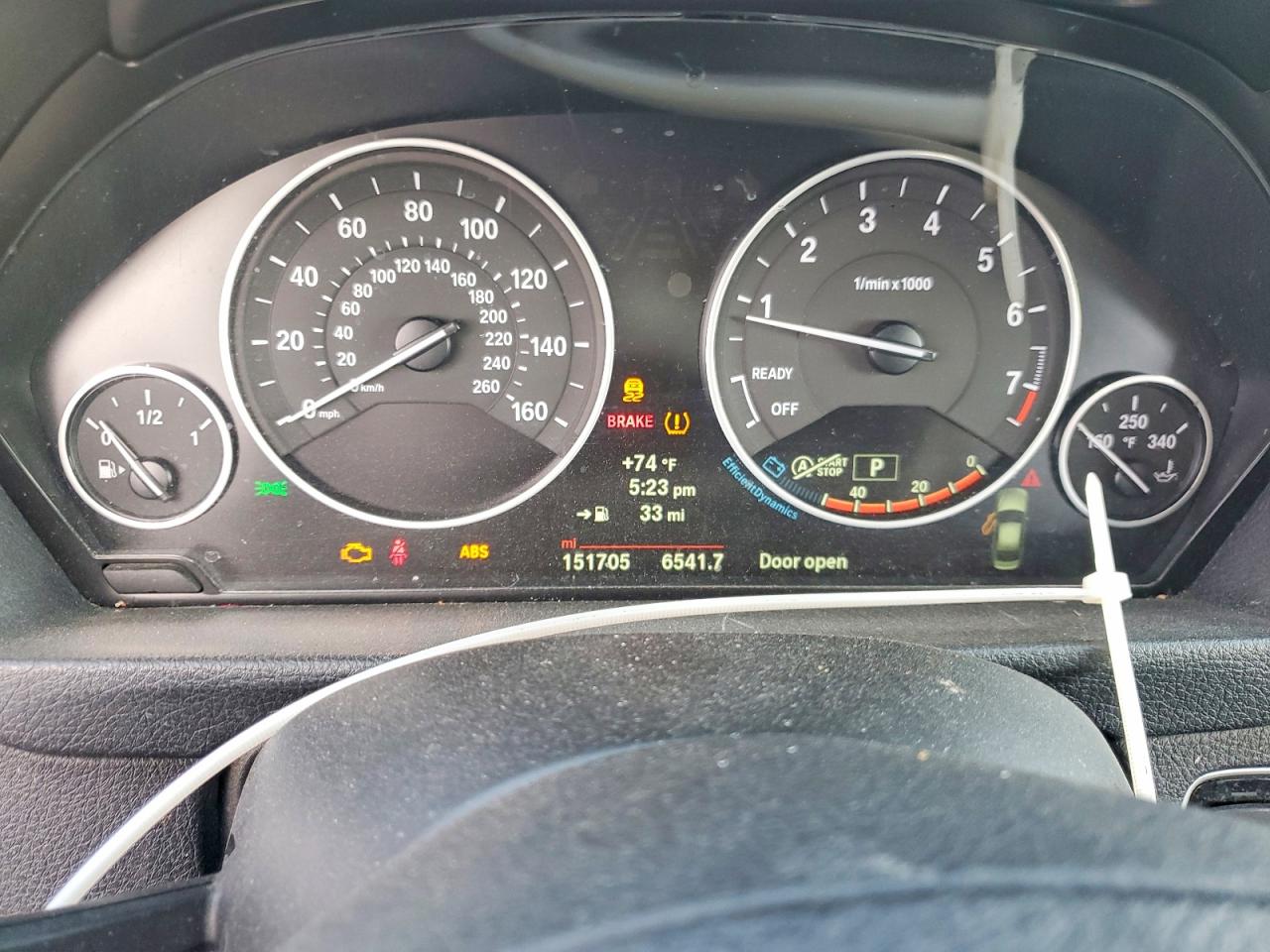 2014 BMW 3 Series VIN WBA3B1C54EP679299 COPART salvage auction — Rear End, VA - CERTIFICATE OF TITLE, sold $1,350 on 2026-07-09 (photo 9)