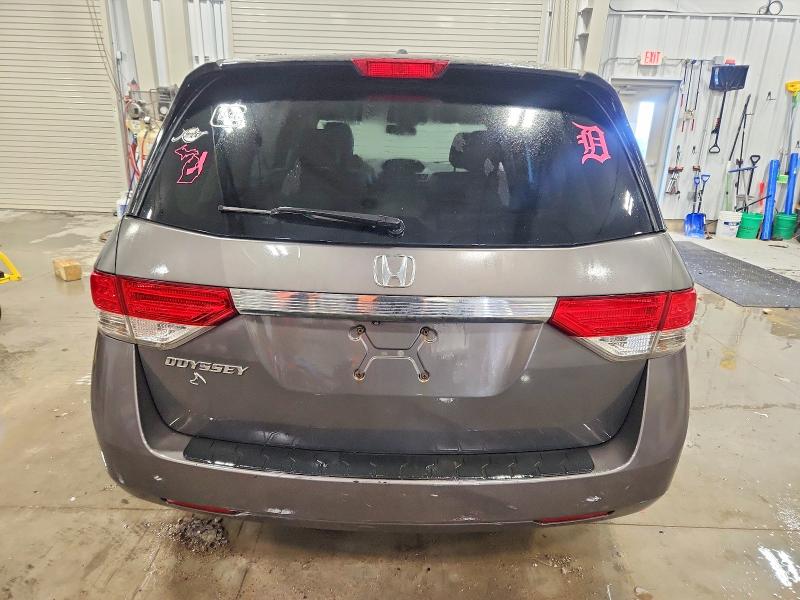 2014 Honda Odyssey VIN 5FNRL5H66EB023554 COPART salvage auction — FRONT END, MI - CERTIFICATE OF TITLE, sold $1,050 on 2026-07-02 (photo 6)