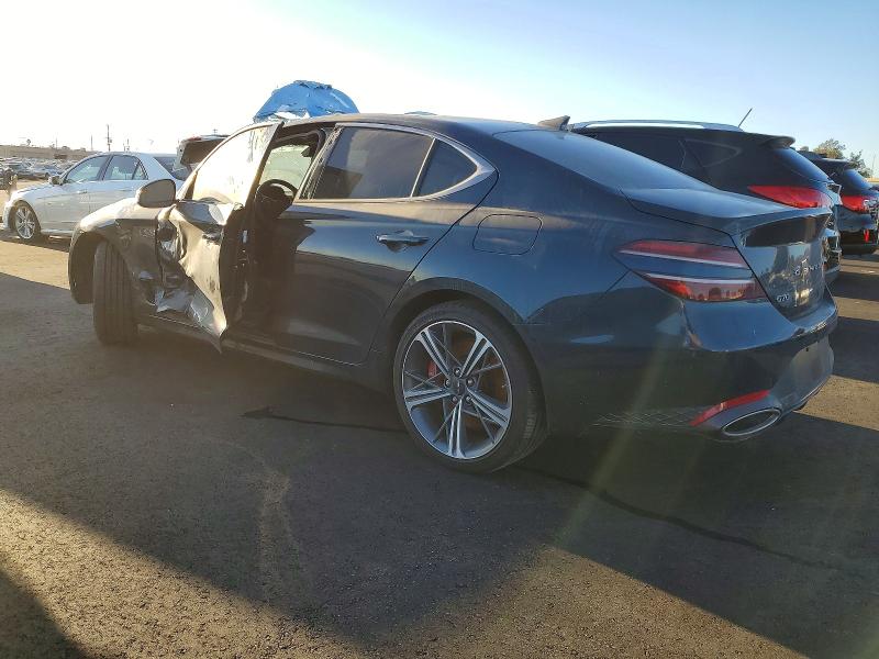 2025 Genesis G70 VIN KMTG34SC4SU148637 COPART salvage auction — SIDE, CA - SALVAGE CERTIFICATE, sold $14,000 on 2026-09-14 (photo 2)