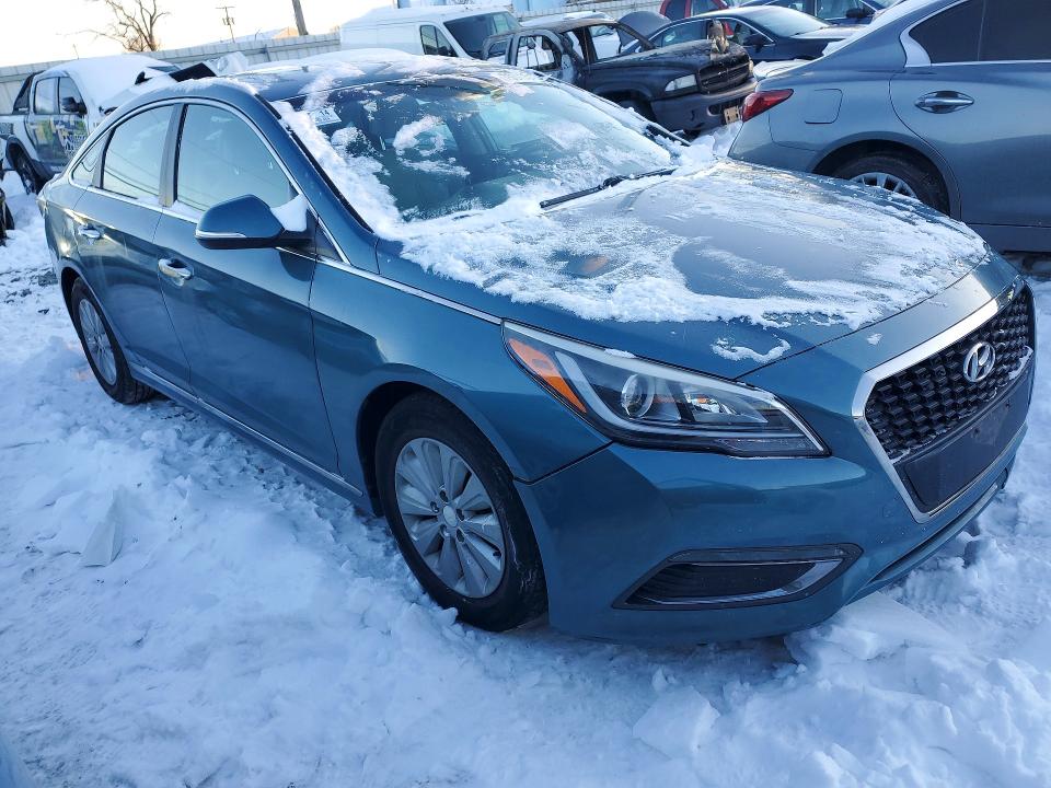 2016 Hyundai Sonata hybrid VIN KMHE24L16GA012911 COPART salvage auction — MECHANICAL, Oh - Certificate Of Title, sold $1,350 on 2026-07-08 (photo 4)