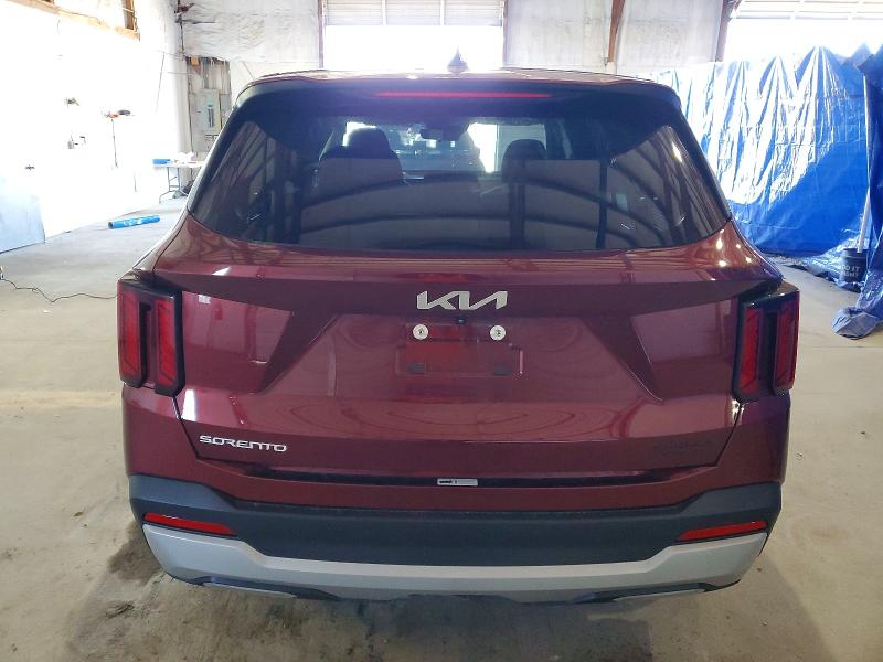 2024 Kia Sorento VIN 5XYRG4JC4RG308122 COPART salvage auction — FRONT END, KY - CERT OF TITLE-SALVAGE, sold $7,900 on 2026-09-04 (photo 6)