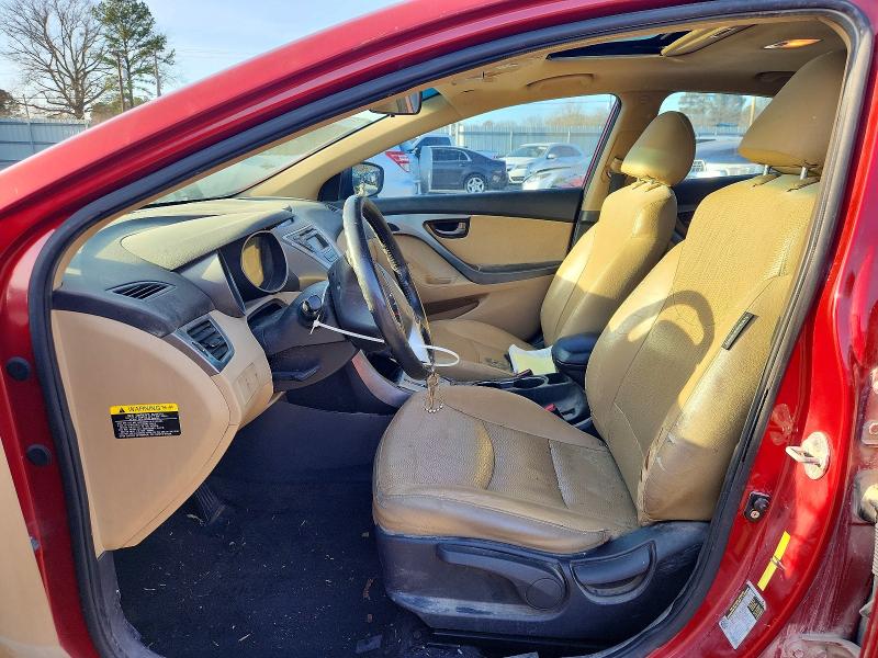 2011 Hyundai Elantra VIN KMHDH4AE5BU096551 COPART salvage auction — FRONT END, La - Cert Of Title-Salvage, sold $550 on 2026-07-03 (photo 7)