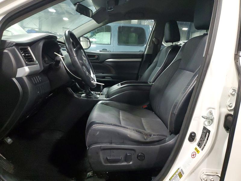 2014 Toyota Highlander VIN 5TDBKRFH0ES017518 COPART salvage auction — FRONT END, Mn - Cert Of Title-Prior Salvage, sold $825 on 2026-07-02 (photo 7)