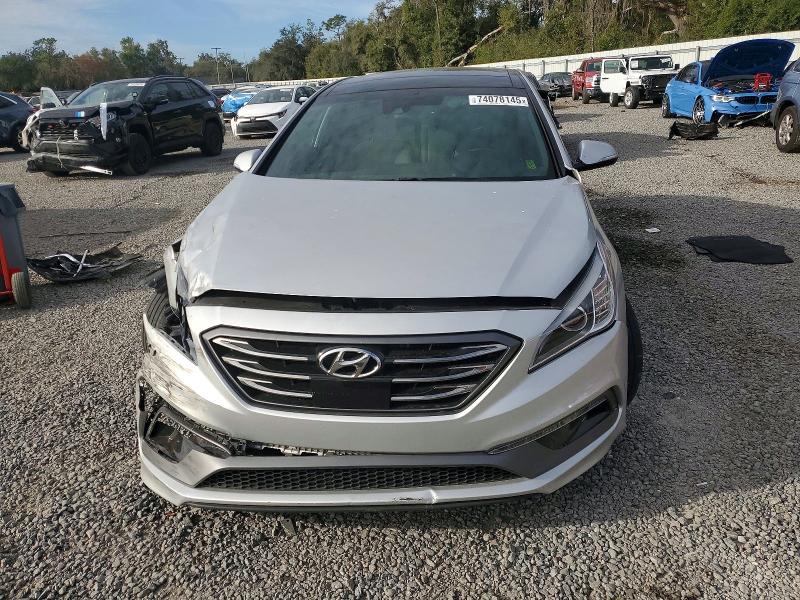 2017 Hyundai Sonata VIN 5NPE34AB1HH577512 COPART salvage auction — FRONT END, FL - CERT OF TITLE SLVG REBUILDABLE, sold $900 on 2026-07-31 (photo 5)