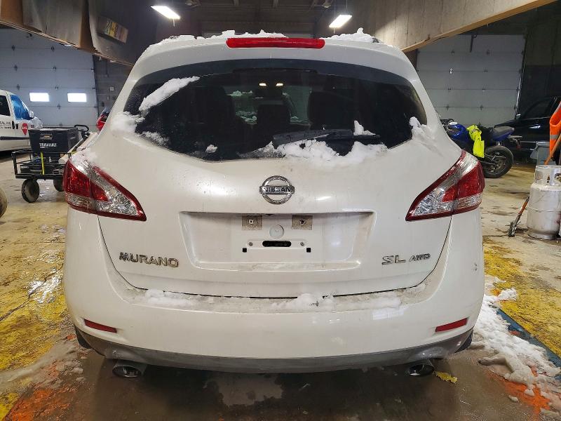 2013 Nissan Murano VIN JN8AZ1MWXDW313742 COPART salvage auction — REAR END, In - Cert Of Title-Salvage Title, sold $1,350 on 2026-07-28 (photo 6)