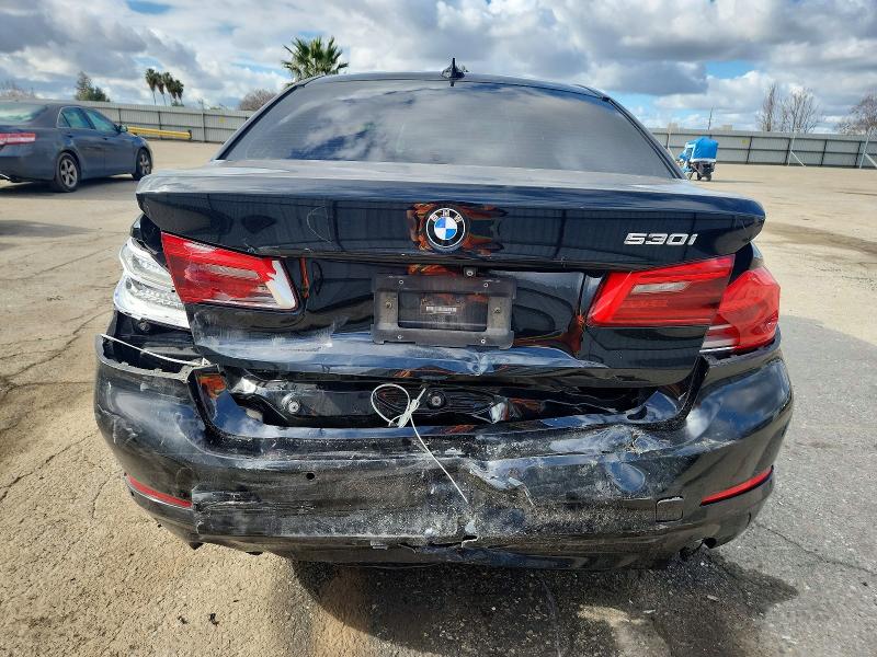 2018 BMW 5er VIN WBAJA5C51JG899608 COPART salvage auction — REAR END, Ca - Salvage Certificate, sold $7,100 on 2026-07-10 (photo 6)