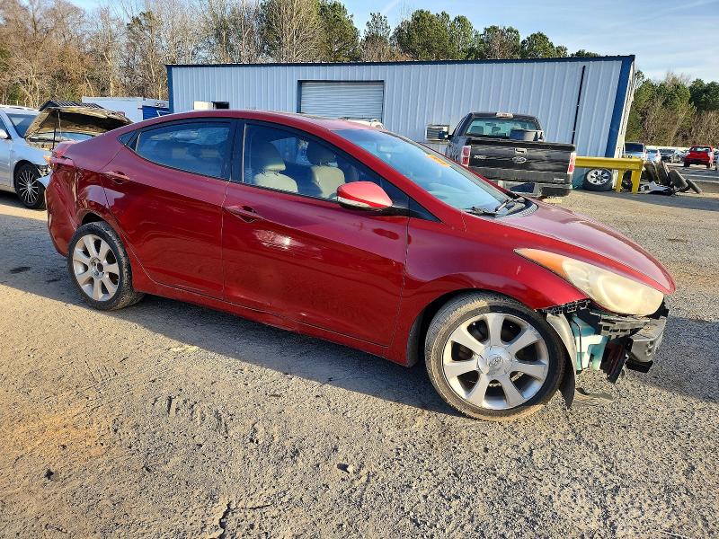 2011 Hyundai Elantra VIN KMHDH4AE5BU096551 COPART salvage auction — FRONT END, La - Cert Of Title-Salvage, sold $550 on 2026-07-03 (photo 4)