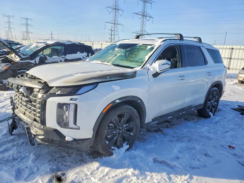 2025 Hyundai Palisade VIN KM8R3DGE2SU927368 COPART salvage auction — FRONT END, Il - Salvage Certificate, sold $7,500 on 2026-07-16 (photo 1)