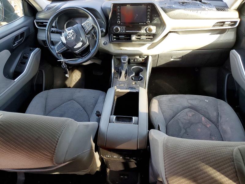 2021 Toyota Highlander VIN 5TDZZRAH9MS070167 COPART salvage auction — FRONT END, Ca - Dis/Dlr/Exp Only Clean Title, sold $10,600 on 2026-07-09 (photo 8)