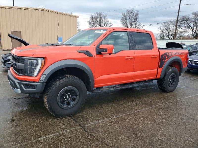 2022 Ford F-150 lightning VIN 1FTFW1RG7NFA86927 COPART salvage auction — Side, OH - CERT OF TITLE-SALVAGE, sold $38,000 on 2026-02-18 (photo 1)