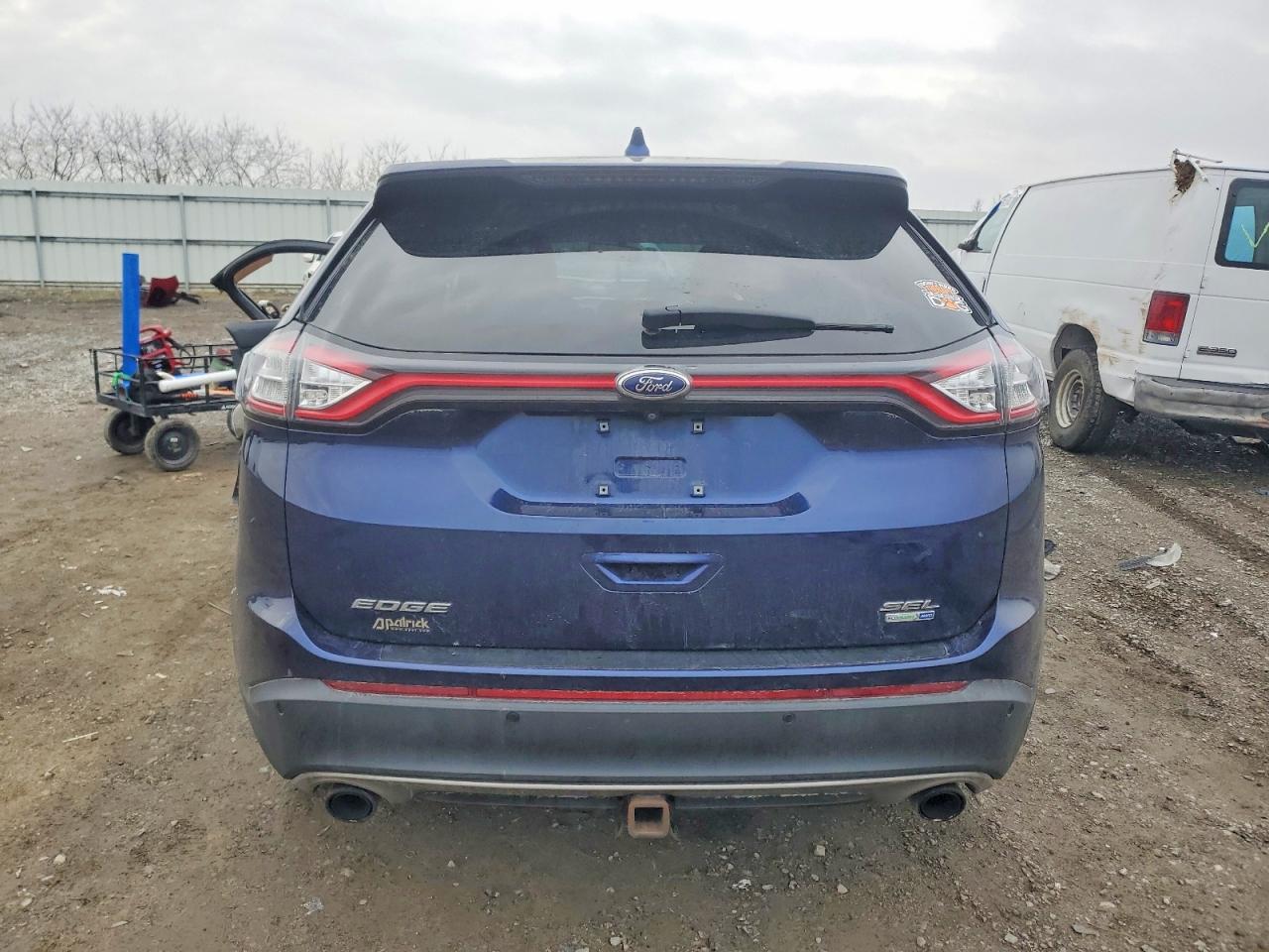 2016 Ford Edge VIN 2FMPK4J98GBC67839 COPART salvage auction — Side, IN - CERT OF TITLE-SALVAGE TITLE, sold $1,550 on 2026-07-09 (photo 6)