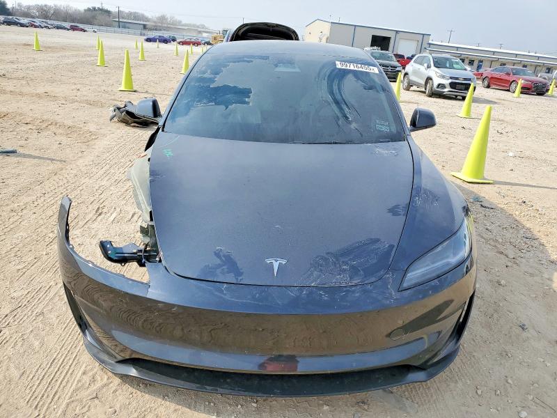 2024 Tesla Model 3 VIN 5YJ3E1ET6RF855825 COPART salvage auction — FRONT END, Tx - Salvage Vehicle Title, sold $60 on 2026-07-30 (photo 5)