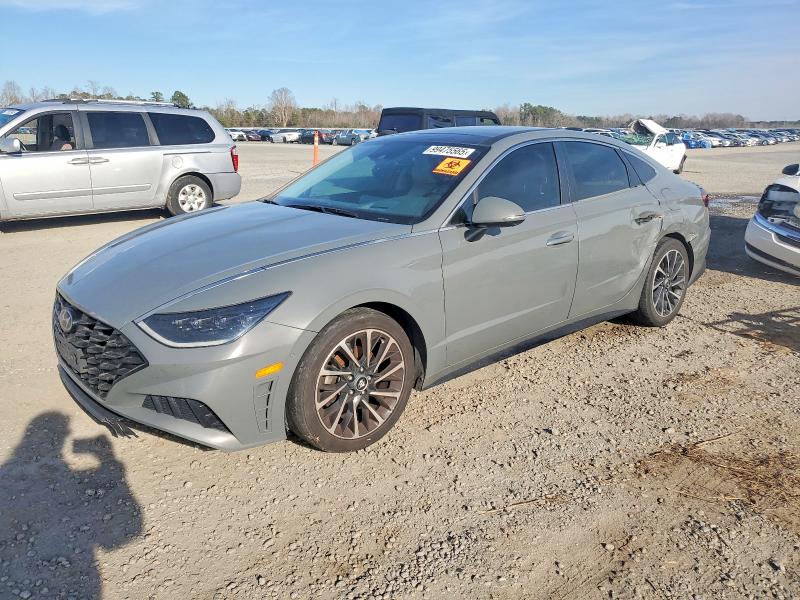 2021 Hyundai Sonata VIN 5NPEH4J2XMH070930 COPART salvage auction — SIDE, TX - SALVAGE VEHICLE TITLE, sold $300 on 2026-07-27 (photo 1)