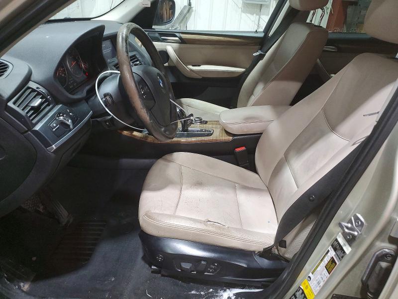 2011 BMW X3 VIN 5UXWX5C56BL712314 COPART salvage auction — FRONT END, Mt - Certificate Of Title, sold $950 on 2026-07-27 (photo 7)