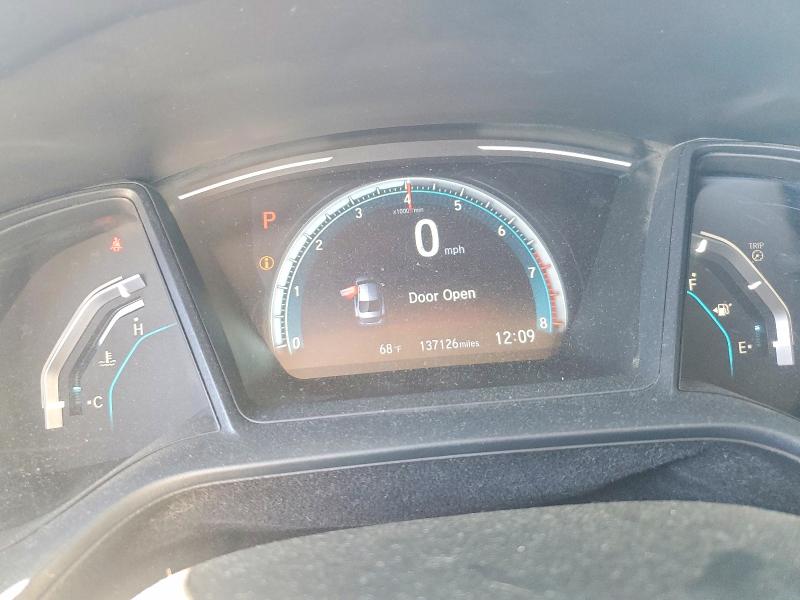 2019 Honda Civic VIN 2HGFC2F61KH557914 COPART salvage auction — WATER/FLOOD, CA - SALVAGE CERTIFICATE, sold $4,500 on 2026-07-19 (photo 9)