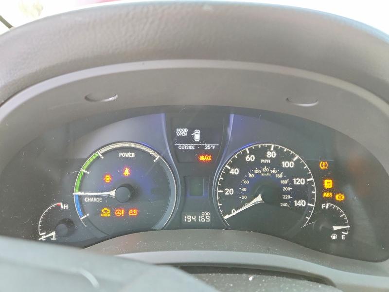 2010 Lexus Rx 450h VIN JTJBC1BA1A2016318 COPART salvage auction — MINOR DENT/SCRATCHES, Nh - Cert Of Title-Parts Only, sold $1,100 on 2026-07-26 (photo 9)