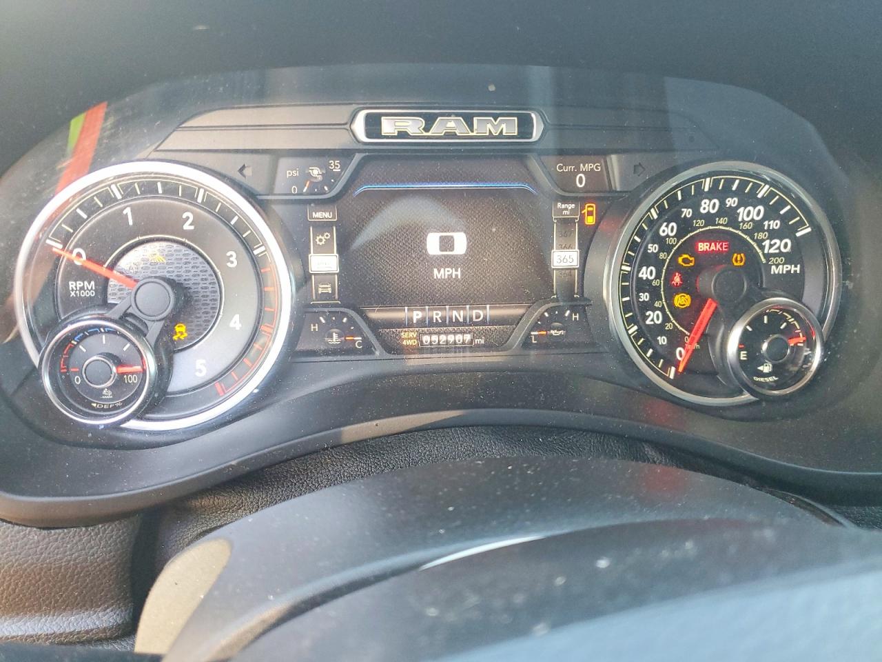 2019 Ram 2500 VIN 3C6UR5FLXKG615344 COPART salvage auction — Front End, CA - SALVAGE CERTIFICATE, sold $16,200 on 2026-03-11 (photo 9)