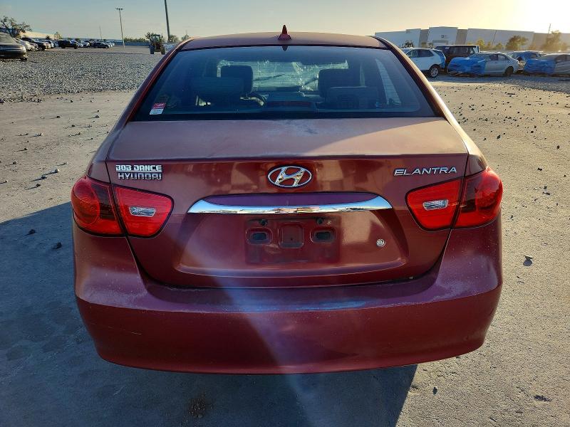 2010 Hyundai Elantra VIN KMHDU4AD0AU022665 COPART salvage auction — FRONT END, FL - CERT OF TITLE SLVG REBUILDABLE, sold $525 on 2026-07-08 (photo 6)
