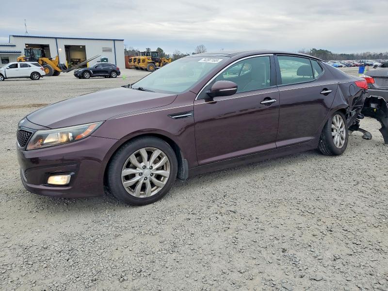 2015 Kia Optima VIN 5XXGN4A79FG395743 COPART salvage auction — REAR END, Nc - Salvage Certificate Of Title, sold $1,050 on 2026-07-13 (photo 1)