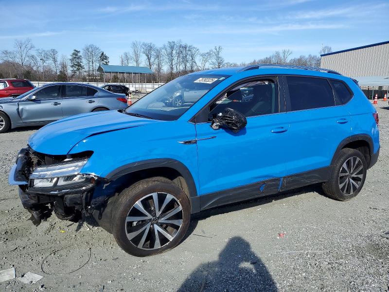 2023 Volkswagen Taos VIN 3VVSX7B22PM349973 COPART salvage auction — FRONT END, Sc - Cert Of Title-Salvage, sold $1,150 on 2026-08-12 (photo 1)