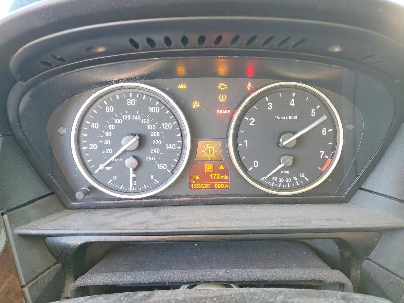 2010 BMW 5 series VIN WBANU5C5XAC365152 COPART salvage auction — FRONT END, Mo - Salvage Certificate Of Title, sold $100 on 2026-07-28 (photo 9)