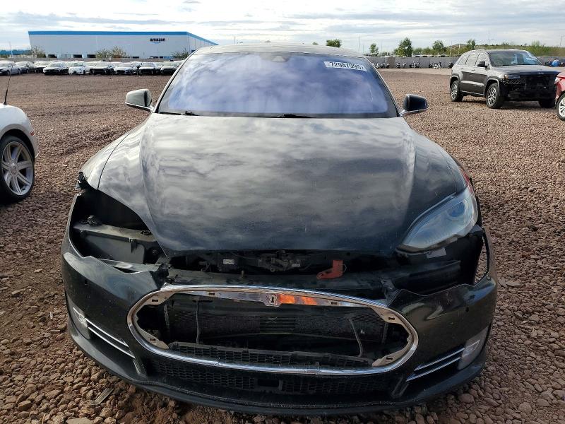 2014 Tesla Model s VIN 5YJSA1H21EFP62246 COPART salvage auction — FRONT END, AZ - CERT OF TITLE - SALVAGE, sold $2,800 on 2026-07-09 (photo 5)