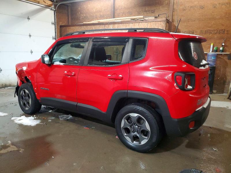 2018 Jeep Renegade VIN ZACCJBAB8JPH43782 COPART salvage auction — FRONT END, Pa - Certificate Of Salvage, sold $1,500 on 2026-07-09 (photo 2)