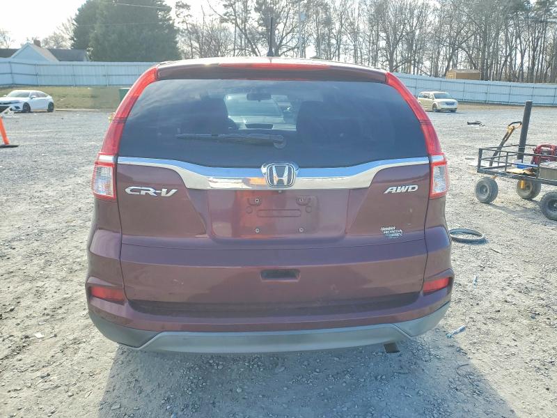2015 Honda Cr-v VIN 2HKRM4H34FH646218 COPART salvage auction — FRONT END, Nc - Salvage Certificate Of Title, sold $3,150 on 2026-07-29 (photo 6)