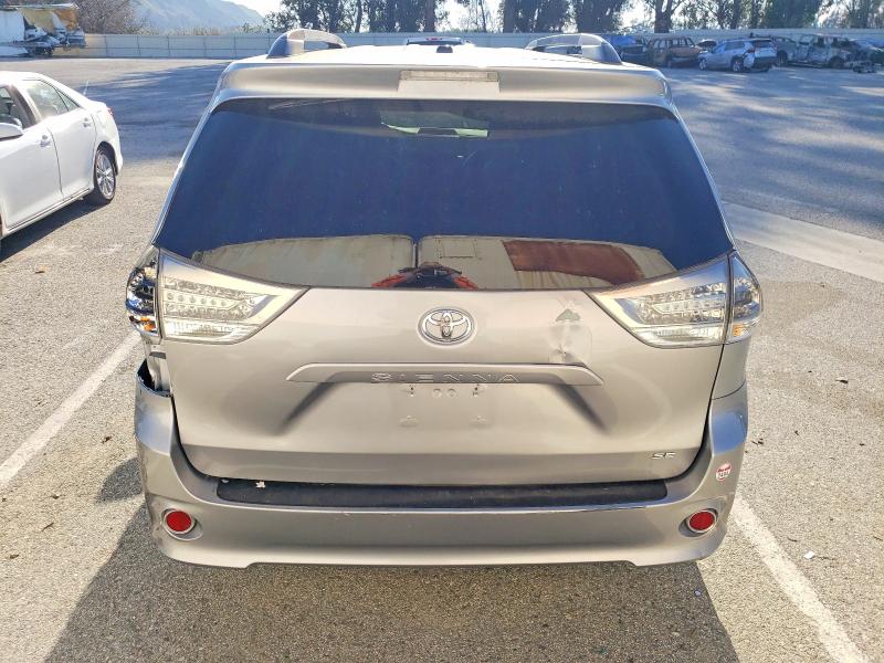 2012 Toyota Sienna VIN 5TDXK3DC1CS243395 COPART salvage auction — REAR END, Wv - Salvage Certificate, sold $1,000 on 2026-07-24 (photo 6)