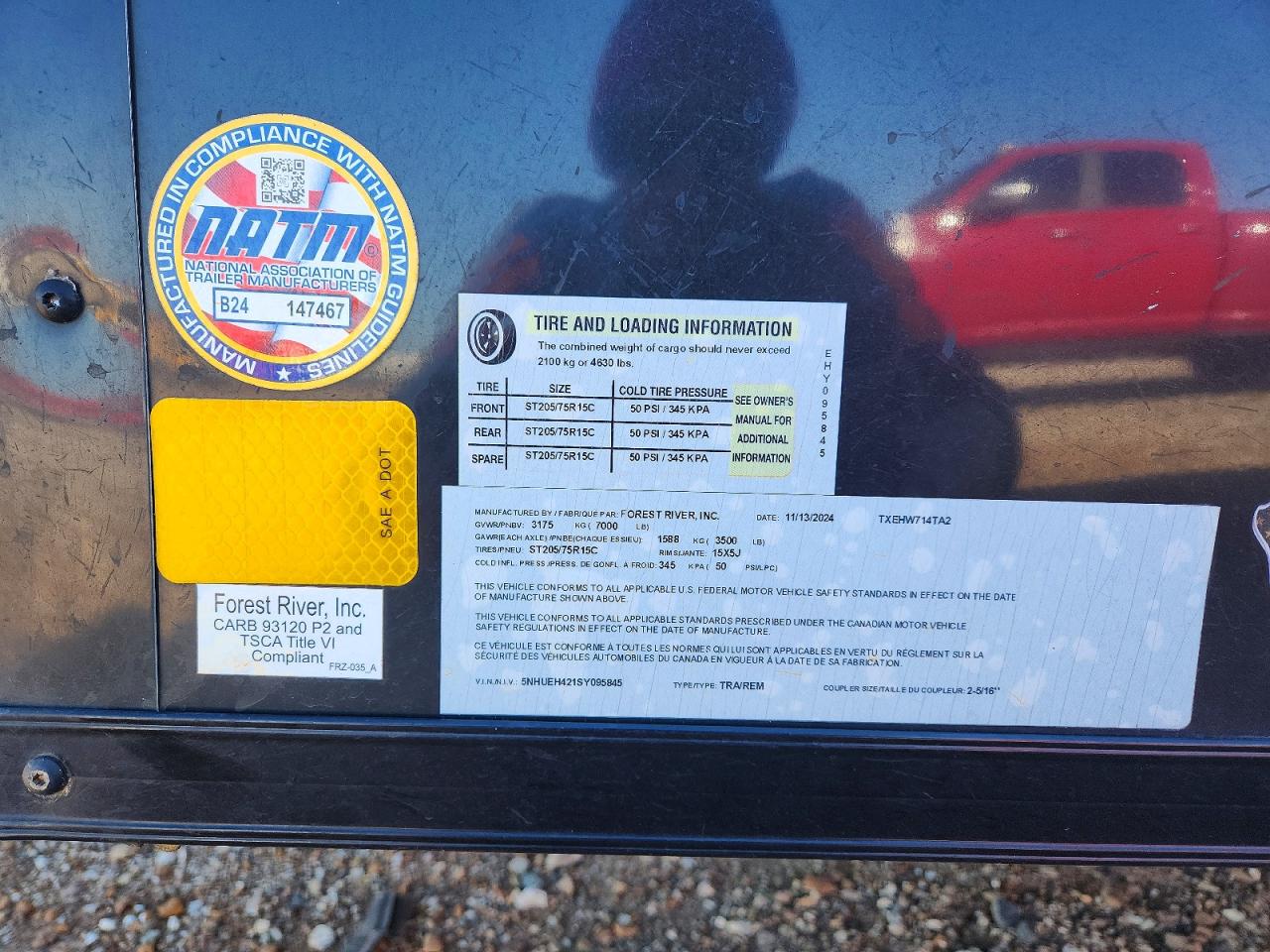 2025 Wildwood VIN 5NHUEH421SY095845 COPART salvage auction — Side, TN - CERTIFICATE OF TITLE (P), sold $4,500 on 2026-07-06 (photo 8)