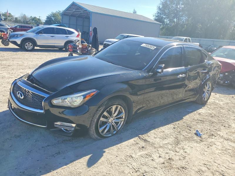 2019 Infiniti Q70 VIN JN1BY1AP8KM505513 COPART salvage auction — FRONT END, Fl - Cert Of Title Slvg Rebuildable, sold $1,400 on 2026-07-04 (photo 1)