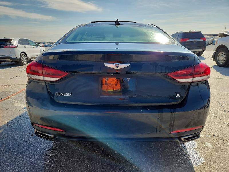 2015 Hyundai Genesis VIN KMHGN4JE1FU069052 COPART salvage auction — FRONT END, Tx - Nonrepairable Title, sold $450 on 2026-07-10 (photo 6)
