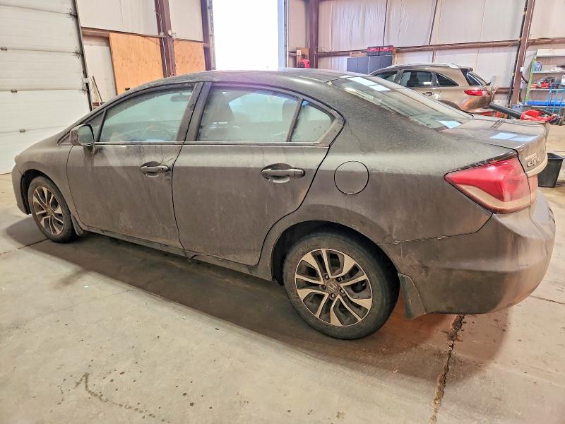 2013 Honda Civic VIN 2HGFB2E54DH033509 COPART salvage auction — REAR END, Ab - Bos - Salvage, sold $500 on 2026-07-02 (photo 2)