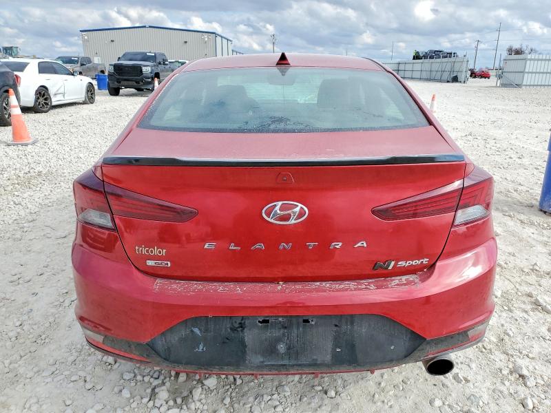 2019 Hyundai Elantra VIN KMHD04LB8KU833235 COPART salvage auction — FRONT END, Tx - Salvage Vehicle Title, sold $1,800 on 2026-07-02 (photo 6)