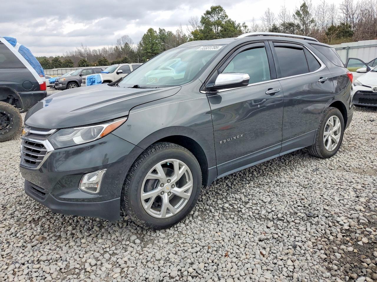2018 Chevrolet Equinox VIN 2GNAXMEV0J6302528 COPART salvage auction — Front End, Sc - Salvage Title, sold $2,950 on 2026-07-09 (photo 1)