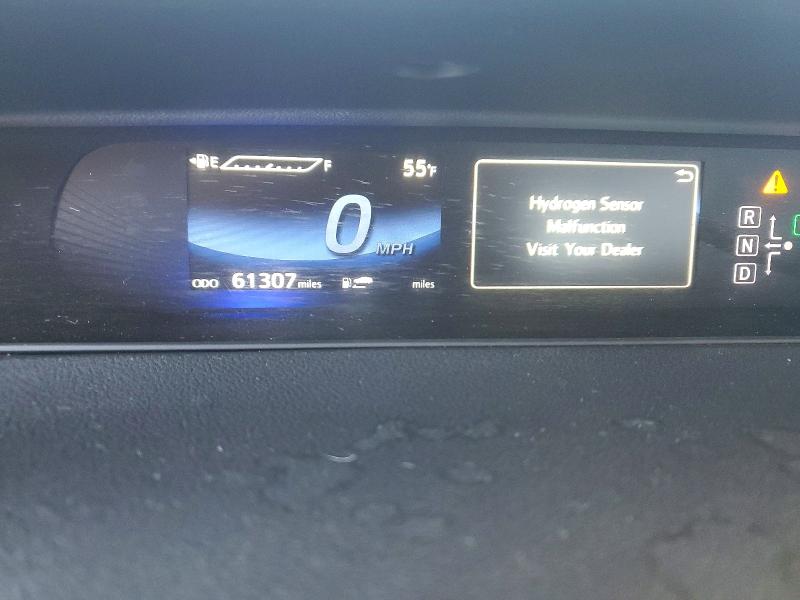 2017 Toyota Mirai VIN JTDBVRBD7HA001490 COPART salvage auction — FRONT END, Ca - Dis/Dlr/Exp App For Dup Salvag, sold $450 on 2026-07-09 (photo 9)