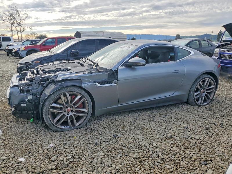 2015 Jaguar F-type VIN SAJWA6DA0FMK18651 COPART salvage auction — FRONT END, Ca - Salvage Certificate, sold $14,500 on 2026-07-02 (photo 1)