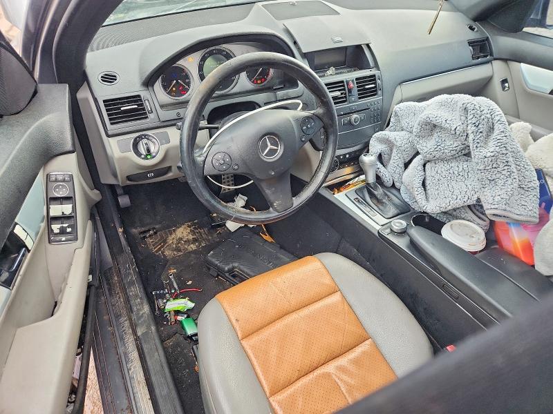 2008 Mercedes-benz C-klasse VIN WDDGF81X58F059972 COPART salvage auction — BURN, IN - BILL OF SALE - PARTS ONLY, sold $500 on 2026-07-27 (photo 8)