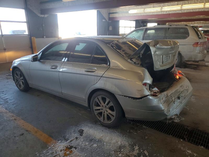 2012 Mercedes-benz C class VIN WDDGF8BB2CA603028 COPART salvage auction — REAR END, IN - CERT OF TITLE-SALVAGE TITLE, sold $725 on 2026-07-20 (photo 2)