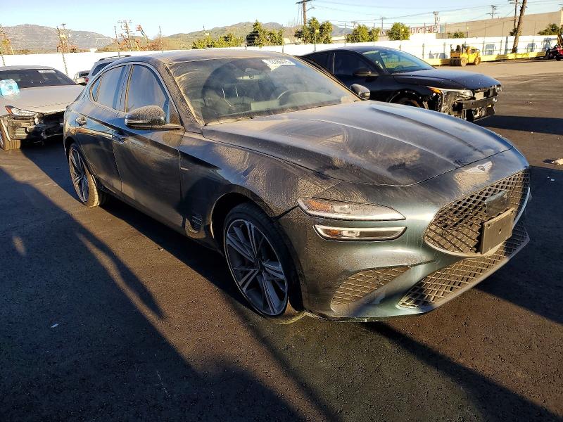 2025 Genesis G70 VIN KMTG34SC4SU148637 COPART salvage auction — SIDE, CA - SALVAGE CERTIFICATE, sold $14,000 on 2026-09-14 (photo 4)