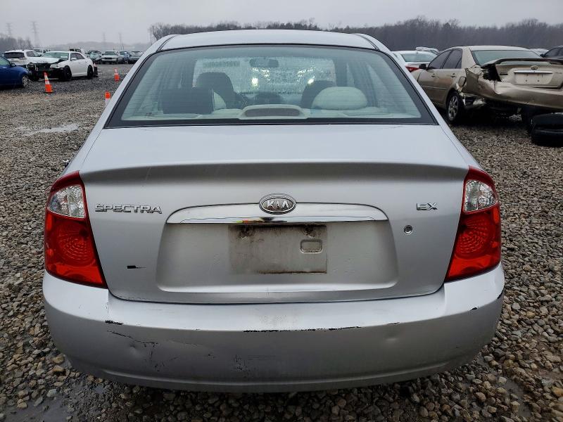 2006 Kia Spectra VIN KNAFE121865285532 COPART salvage auction — FRONT END, Tn - Salvage Certificate, sold $425 on 2026-07-09 (photo 6)